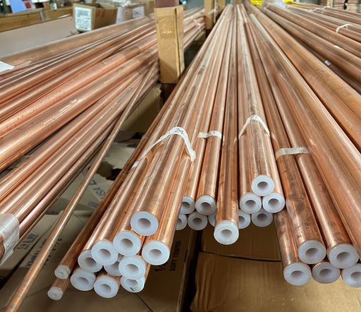 MAKSAL Hard Drawn, 1-OD 5/8" (41.28mm) x 1.22mm WT, 19ft Length Copper Pipe