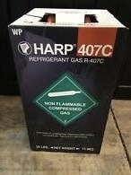 Harp® R-407C HFC Refrigerant Gas – 11.3kg (25 lbs) Disposable Cylinder