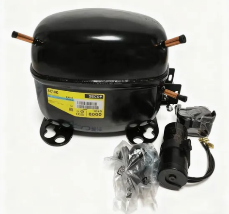 Hermetic Reciprocating Compressor, R134a - DANFOSS / SECOP 1/4 HP (1/3 HP HBP Equivalent) - Model: FR10G (103G6880) - Image 4