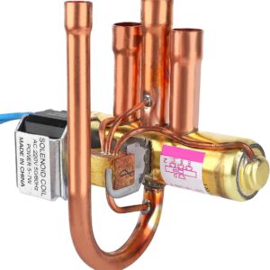 5/16" x 3/8" (With 220V Coil) 4-Way Reversing Heat Pump Valve