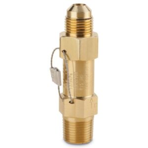 1/4" SAE x 3/8" NPT Liquid Receiver Outlet Safety Valve
