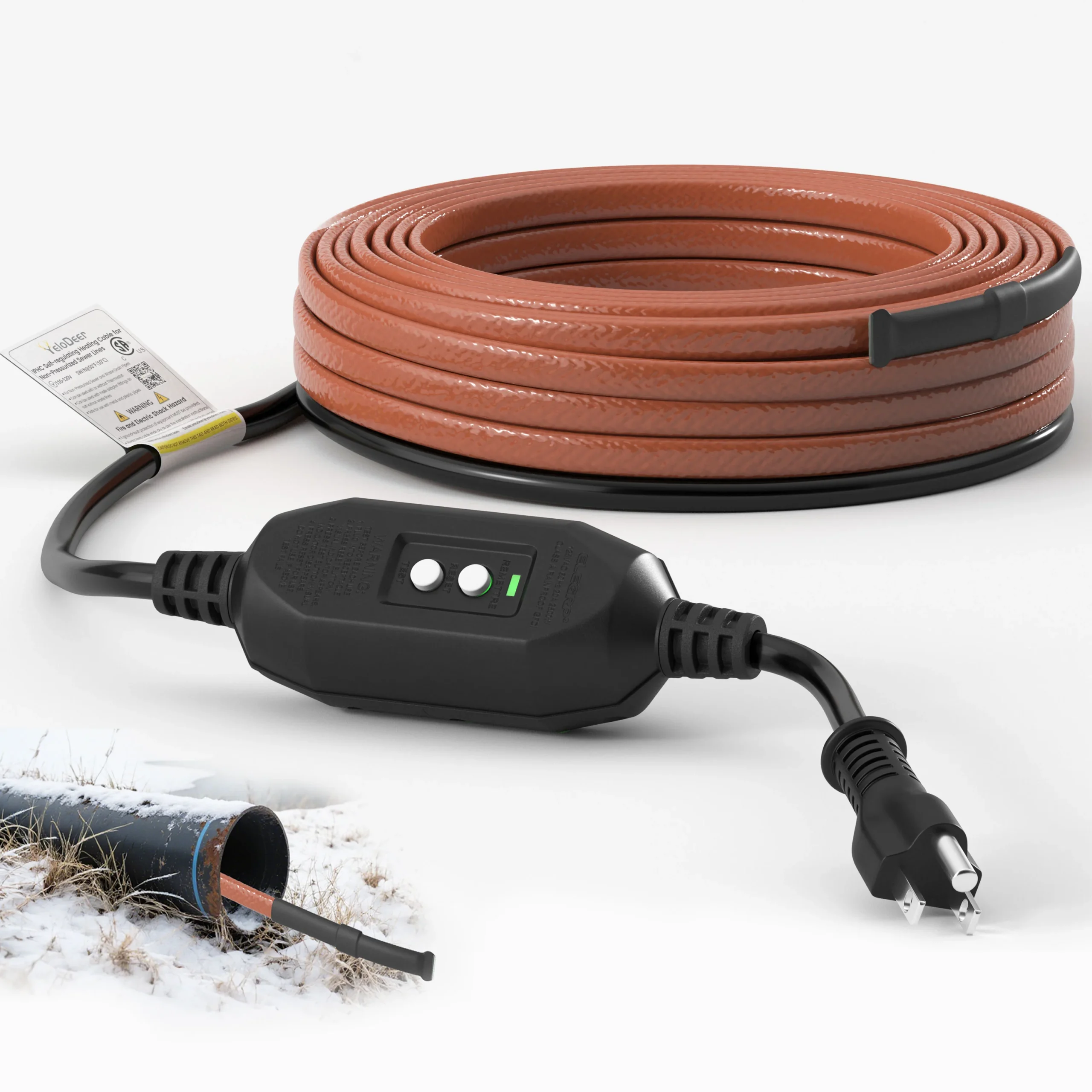 Easy Heat Internal Drainline Heating Cable (Standard Duty)