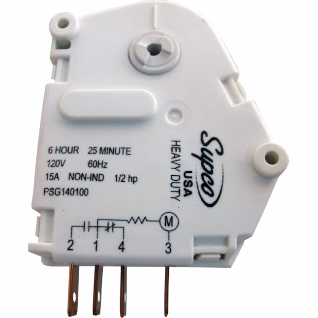 6 Hours Cycle / 25 Minutes Defrost Performance Defrost Timer