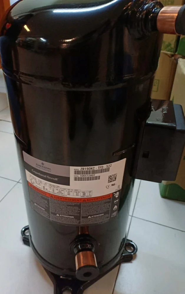 15HP Copeland Scroll Compressor, ZR190KCE (R407C/R134a/R22) Heavy Commercial, Three-Phase - Image 2