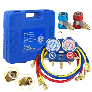 Automotive Cased Manifold Gauge Set - R134A
