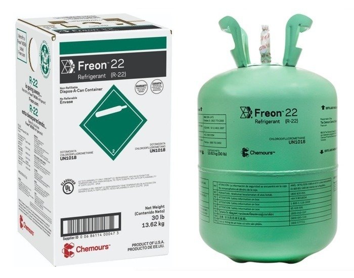 Chemours Freon™ R-22 Refrigerant Gas 52kg High-Capacity Cylinder