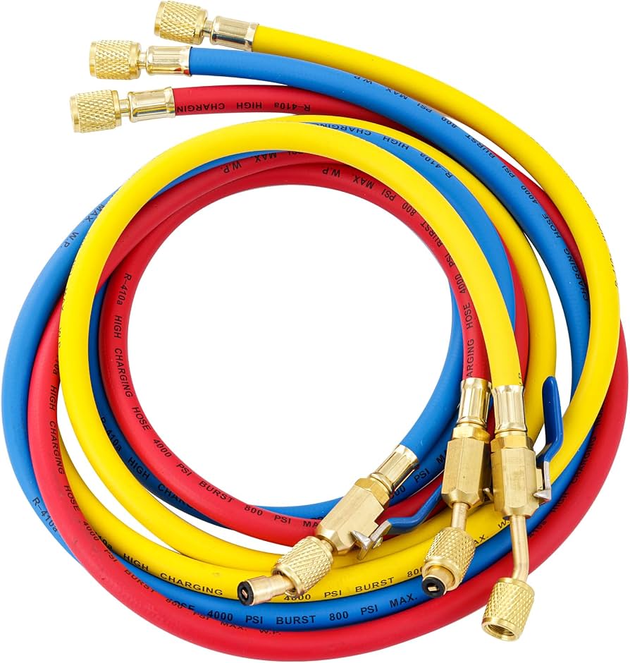1.5m Charging Hose with Ball Valve (1/4" SAE Female) - Spare Unit