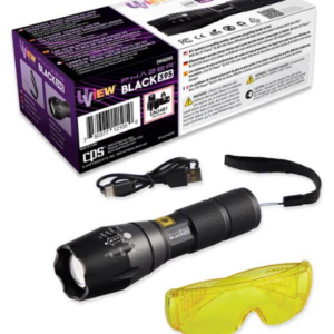 Single-LED UV Leak Detection Flashlight Kit in Case